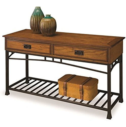 Home Styles 505022 Modern Craftsman Sofa Table Apenado Acaba