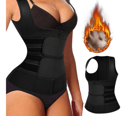 Faja Deportiva Mujer Corset Negro Victoriano Ropa Interior