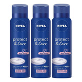 Desodorante Aero Nivea Proteção & Care Feminino - Kit C/3