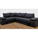 Sillon Sofa Esquinero Cama 2 Plazas Funcional Chenille 