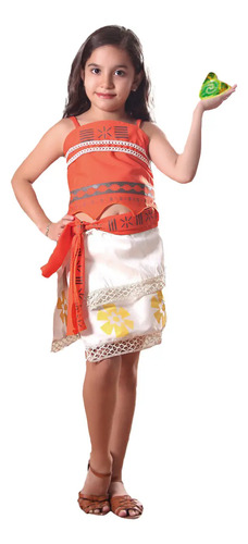 Disfraz Moana Para Niña Talla 10 - 12