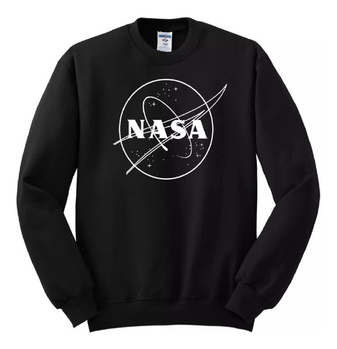 Buzo, Saco Cuello Redondo Adulto Nasa Logo Líneas