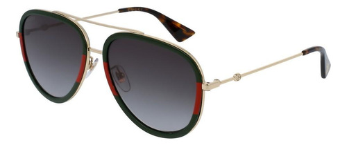 Gucci Gg0062s 003 Aviador Gris Negro Vino