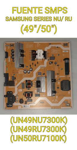 Fuente Smps Samsung Smart Uhd (un49nu7300k) Y (un49ru7300k).