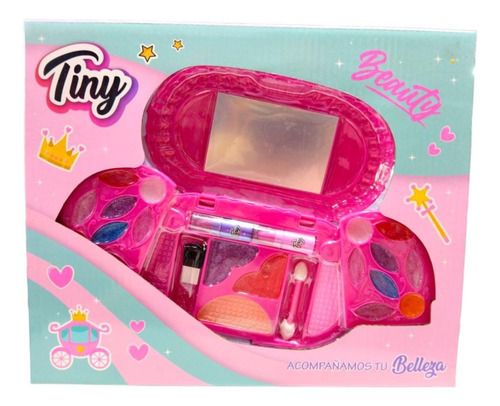 Maquillaje Infantil Tiny Beauty Ovalo En Caja 3 Divisiones