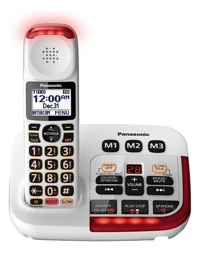 Panasonic Kx-tgm420w Teléfono Amplificado Sin Cables Con Máq