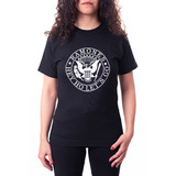 Remera Ramones Logo Algodón Laser Rock