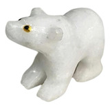 Pedra Natural Ornamentais Decorativas Urso 5,5 Cm