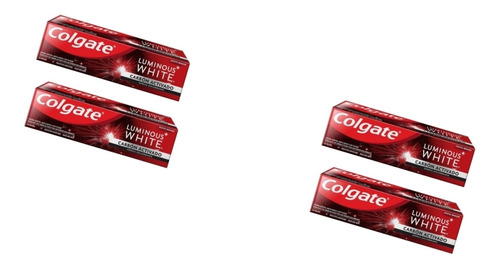 Colgate Luminous White Carbón Activado 4pzss 66ml