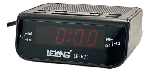 Relógio Despertador Digital Elétrico De Mesa Rádio Am/fm 671