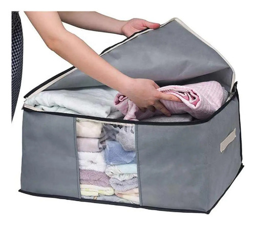 Organizador Saco Guarda Roupas De Cama Porta Edredon 84l Gg | Parcelamento sem juros