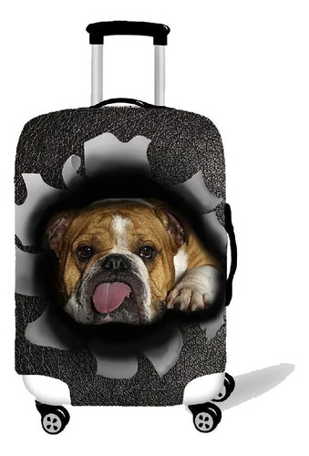 Funda Para Valijas Mira Como Viajo Bull Dog Agujero