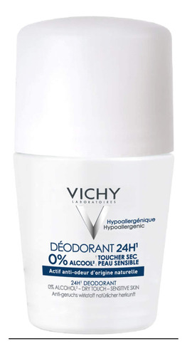 Vichy Desodorante Enrollable Dry-touch De 24 Horas, Sin Alu.