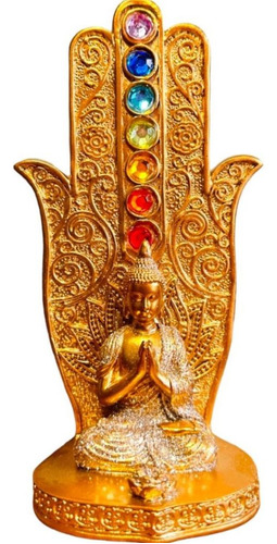 Porta Incenso Energia Meditação Mão 7 Chakras Decoração Buda