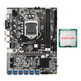 Placa Base Minera B75 12 Gpu+i5 3470 Cpu 12 Usb 3.0 A Pcie