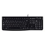 Teclado Logitech K120 Negro Alambrico Usb Pc  U  Wind Kb-343