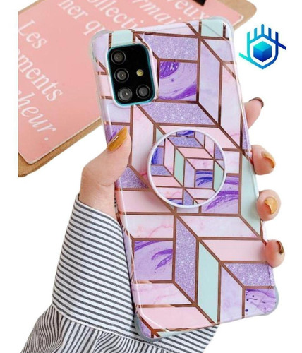 Funda Premium Para iPhone Geometria Mujer Reforzada Fuerte