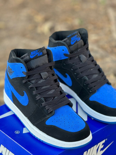 Jordan Retro 1 Gamuza Azul 27mx