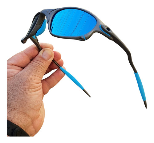 Oculos De Sol Juliet Pinado X Metal Penny Doublex 39k Azul 