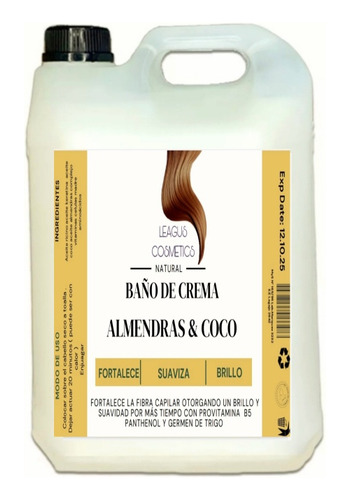 Baño De Crema Coco 5 Litros 