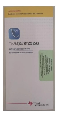 Software Ti-nspire Cx Cas