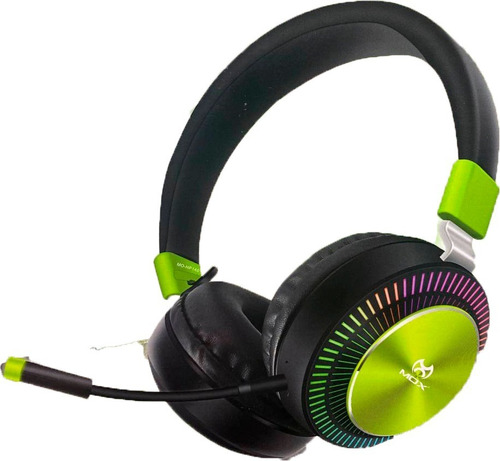 Fone Headset Gamer Som 3d Com Microfone Led Rgb Mox Mo-hp140 Cor Verde