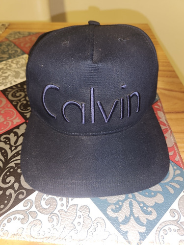 Gorra Calvin Azul Ck, Impecable