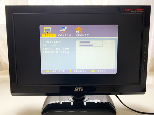 Monitor Led Sti 18,5 Polegadas Mle1950 Wide - Ótimo Estado