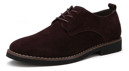 Zapatos Oxford De Hombre De Ante De Talla Grande