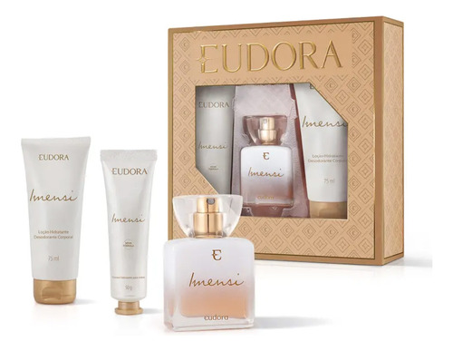 Kit Presente Perfume, Hidratante Corporal E Para Mãos Eudora