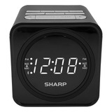Sharp Radio Reloj Fm Con Altavoz Bluetooth, Puerto De Carga.