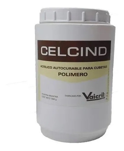 Acrilico Autocurable Cubetas Vaicril Celind 100gr Dental