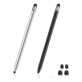 2 Pluma Tablet Lápiz Táctil Stylus Optico Capacitivo Pc Pen