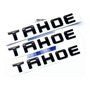 Yoaoo 3x Oem Chrome Tahoe Placa De Identificacin Divisa De 