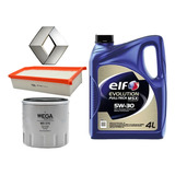 Kit Filtros Kangoo 3 1.5 Dci Diesel + Aceite Elf Msx 5w30 4l