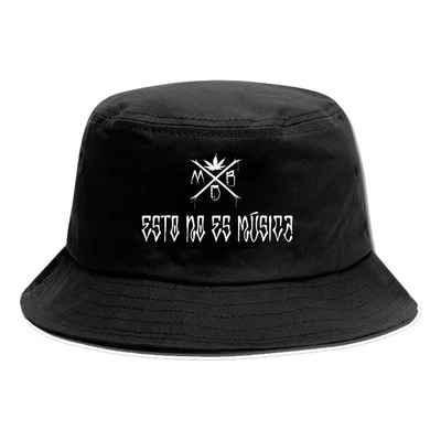 Barderos Bucket Gorro Pescador Esto No Es Musica Cro Negro Unitalla
