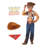 Disfraz Woody Toy Story Para Niños Incluye Sombrero, Pañuelo