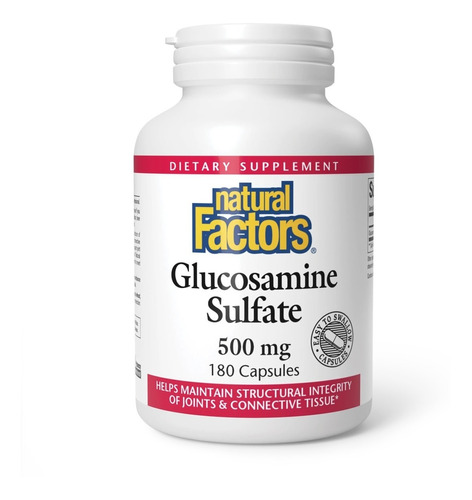 Natural Factors | Glucosamine Sulfate | 500mg | 180 Caps