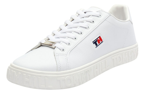 Tenis Casual Blanco Tommy Hill Para Mujer 6110 O-i