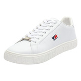 Tenis Casual Blanco Tommy Hill Para Mujer 6110 O-i