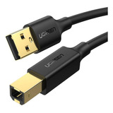 Cabo Impressora Usb 2.0 Ugreen Tipo A Para Tipo B 3metro