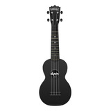 Ukulele Ghost Soprano Acústico Akahai Personalizados Cordas Aquila Bolsa Cor Preto Volcano Rocks