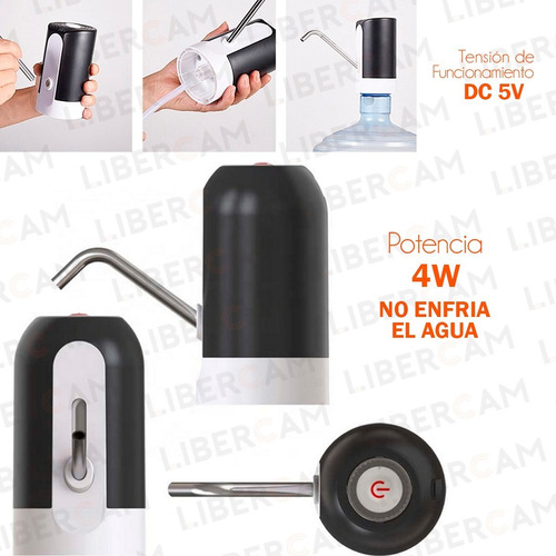 Dispenser De Agua Portatil Usb Bomba Dispensador Bidones