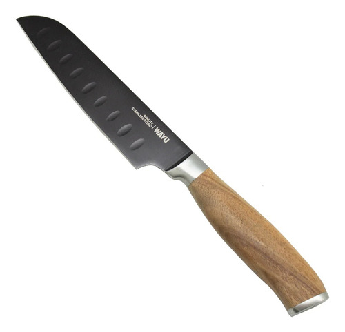 Cuchillo Santoku 14 Cm Wayu Con Revestimiento Antiadherente