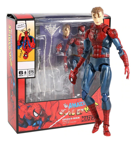 Spider Man 075 Spiderman Mafex Figura Avengers Marvel Muñeco