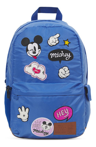 Mochila Mooving De Espalda Reforzada Mickey Mouse Sky Color Azul Diseño De La Tela Mickey Sky 8324