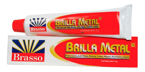 Brasso Crema Brilla Metal Tubo Depresible De 70g