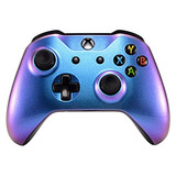 Carcasa Forntal Para Control Xbox One S/x Color Azul Morado
