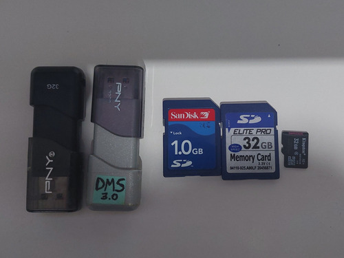 Lote De Pendrive Memorias Sd Y Micro X5 - Belgrano