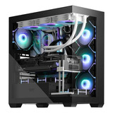 Caja Pc Darkflash Atx, 4 Ventiladores Argb, Vidrio Templado,